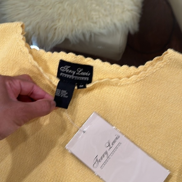 TERRY LEWIS YELLOW SWEATER Size 1X - Picture 10 of 10
